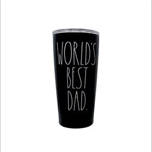 Rae Dunn Insulated Stainless Steel Travel Tumbler 17 oz. (Worlds Best Dad)